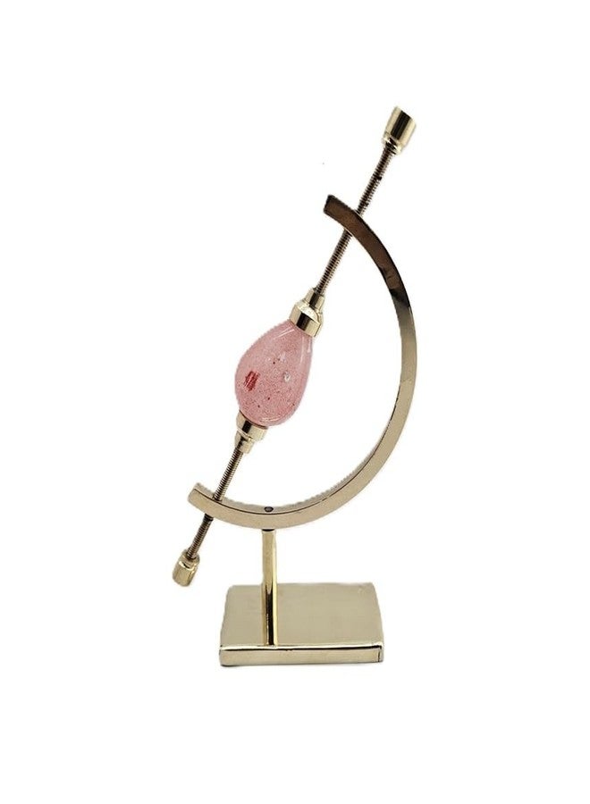 Clearco Sphere Coin Display Stand, Caliper Style Mineral Display Stand For Minerals, Ornaments, Gems, Shells, Coins, Spheres, Artifacts, etc., Brass, 6 inches - Image 2